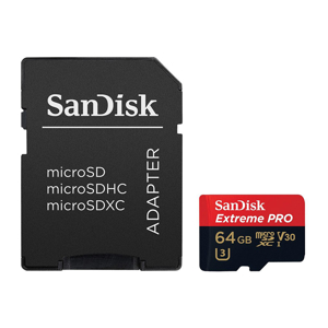 Slika od Memorijska kartica SanDisk SDXC 64GB Micro Extreme Pro 200MB/s A2 C10 V30 UHS-I sa Adapterom