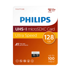 Slika od Memorijska kartica PHILIPS Micro SD 128GB V30 ULTRA SPEED (FM32TF128B/93)