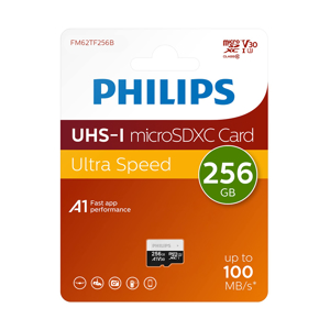 Slika od Memorijska kartica PHILIPS Micro SD 256GB V30 ULTRA SPEED (FM62TF256B/93)