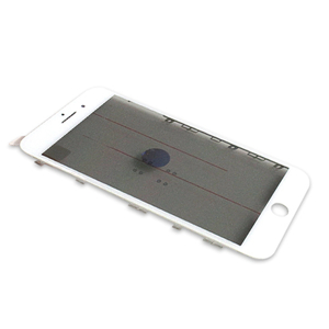 Slika od Staklo touch screen-a za Iphone 8 Plus sa frejmom + oca I polaroid white ORG