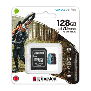 Slika od Memorijska kartica Kingston Canvas Go 128 GB 170MB/s 4K sa adapterom SDCG3/128GB
