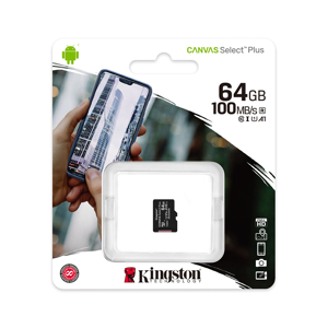 Slika od Memorijska kartica Kingston Select Plus Micro SD 64GB Class 10 UHS U1 100MB/s