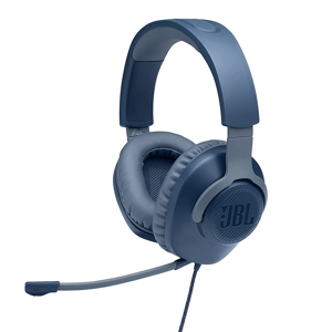 Slika od Slusalice JBL Quantum 100 Wired Over-Ear Gaming plave Full ORG (QUANTUM100-BL)