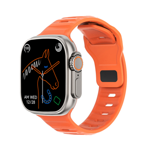 Slika od Smart Watch DT8 Ultra narandzasti (silikonska narukvica)