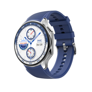 Slika od Smart watch DT Watch X plavi (plava silikonska i crna kozna narukvica)