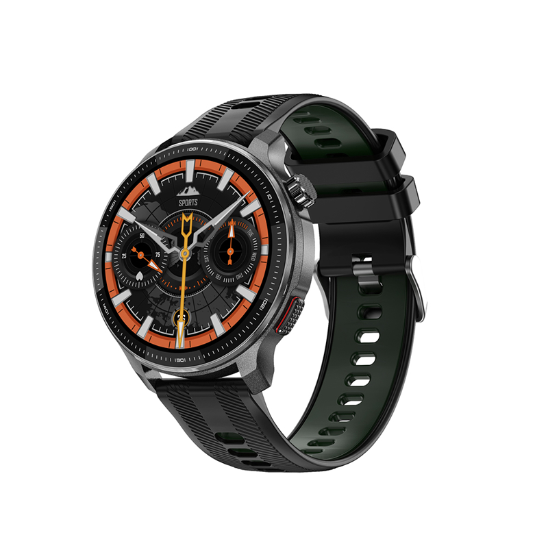 Slika od Smart Watch DT G6 GPS crni (silikonska narukvica crna i narandzasta)