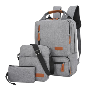Slika od Ranac za laptop BP-07 set 3u1 (ranac i dve torbice) sivi