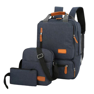 Slika od Ranac za laptop BP-07 set 3u1 (ranac i dve torbice) plavi