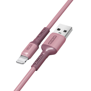 Slika od USB data kabal MOXOM MX-CB53 LIGHTNING roze