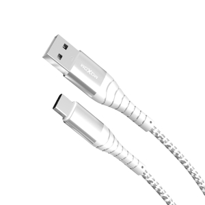 Slika od USB data kabal MOXOM MX-CB71 3A Type-C pleteni beli