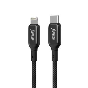 Slika od USB data kabal Superior SU-K105 Cink 27W 3A Type-C na Lightning 1m crni