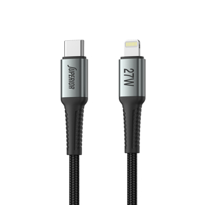 Slika od USB data kabal Superior SU-K109 pleteni 27W 3A Type-C na Lightning 2m crni