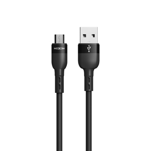Slika od USB data kabal Moxom MX-CB184 silicone micro 3A 1m crni