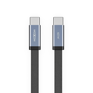 Slika od USB data kabal MOXOM MX-CB372 pleteni Fast 60W 3A Type-C na Type-C 1m crni