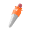 Slika od Mikrofon bluetooth K5 sargarepa narandzasti