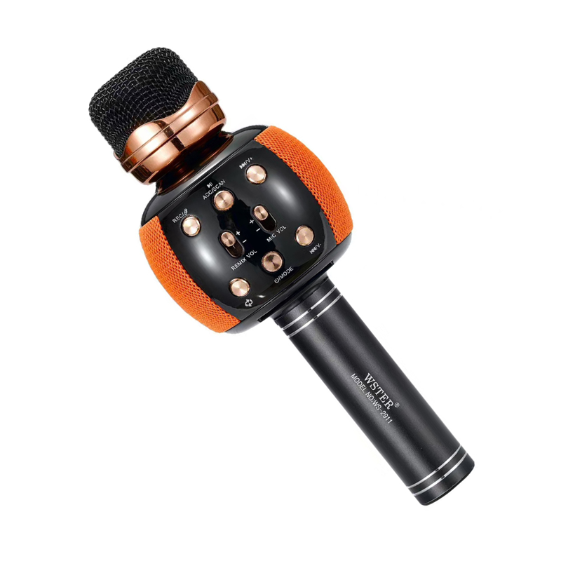 Slika od Mikrofon bluetooth WS-2911 crno-narandzasti
