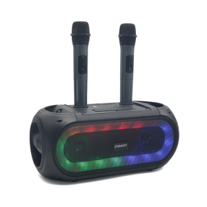 Slika od Zvucnik Bluetooth ZQS4247 karaoke RGB sa dva mikrofona crni